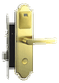 Электронный замок MS3900 с доступом по RFID-карте и резервным доступом по механическому ключу.