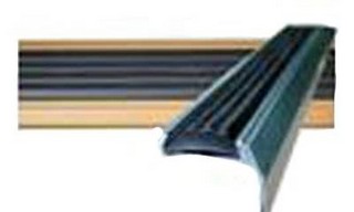 Алюминиевый угол-порог Противоскользящие системы  с покрытием и резиновой вставкой (42 мм/23 мм) длина 1.33 м